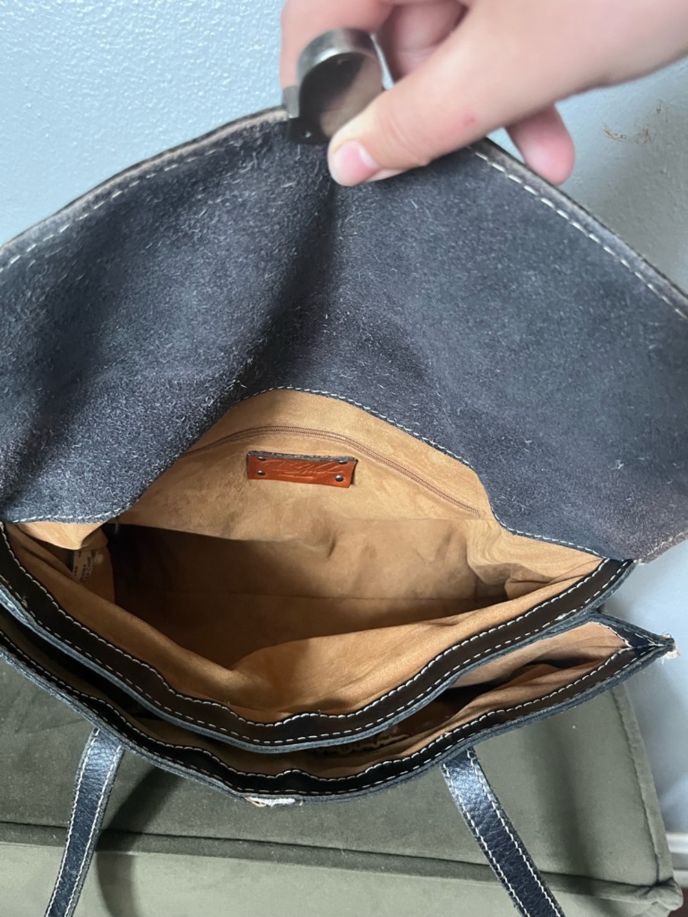 Patricia Nash Black Leather shoulder bag - Picture 9 of 12
